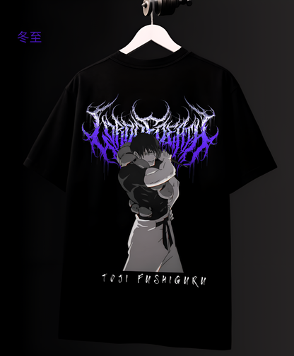 CURSED - TOJI OVERSIZED FIT BLACK T-SHIRT
