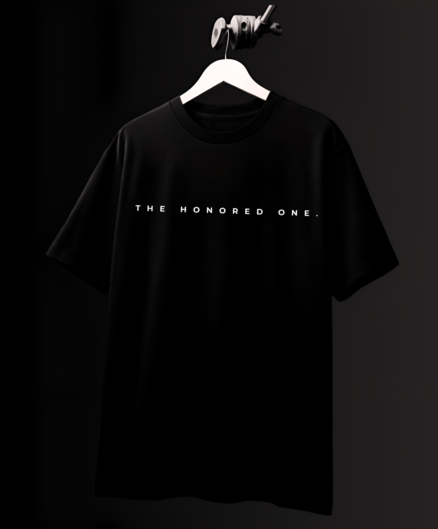 THE HONORED ONE - GOJO OVERSIZED FIT BLACK T-SHIRT