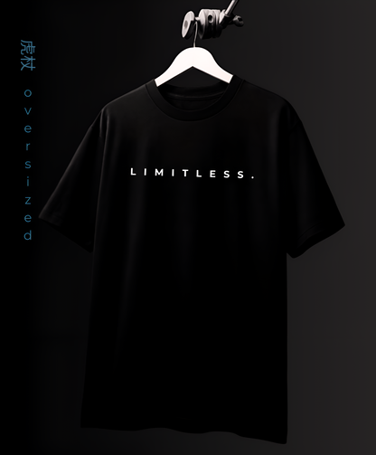 LIMITLESS - YUJI ITADORI OVERSIZED FIT BLACK T-SHIRT