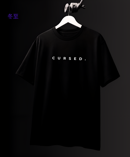 CURSED - TOJI OVERSIZED FIT BLACK T-SHIRT