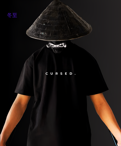 CURSED - TOJI OVERSIZED FIT BLACK T-SHIRT