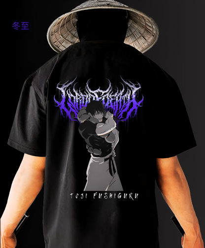 CURSED - TOJI OVERSIZED FIT BLACK T-SHIRT