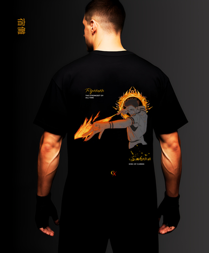 DISGRACE - SUKUNA OVERSIZED FIT BLACK T-SHIRT