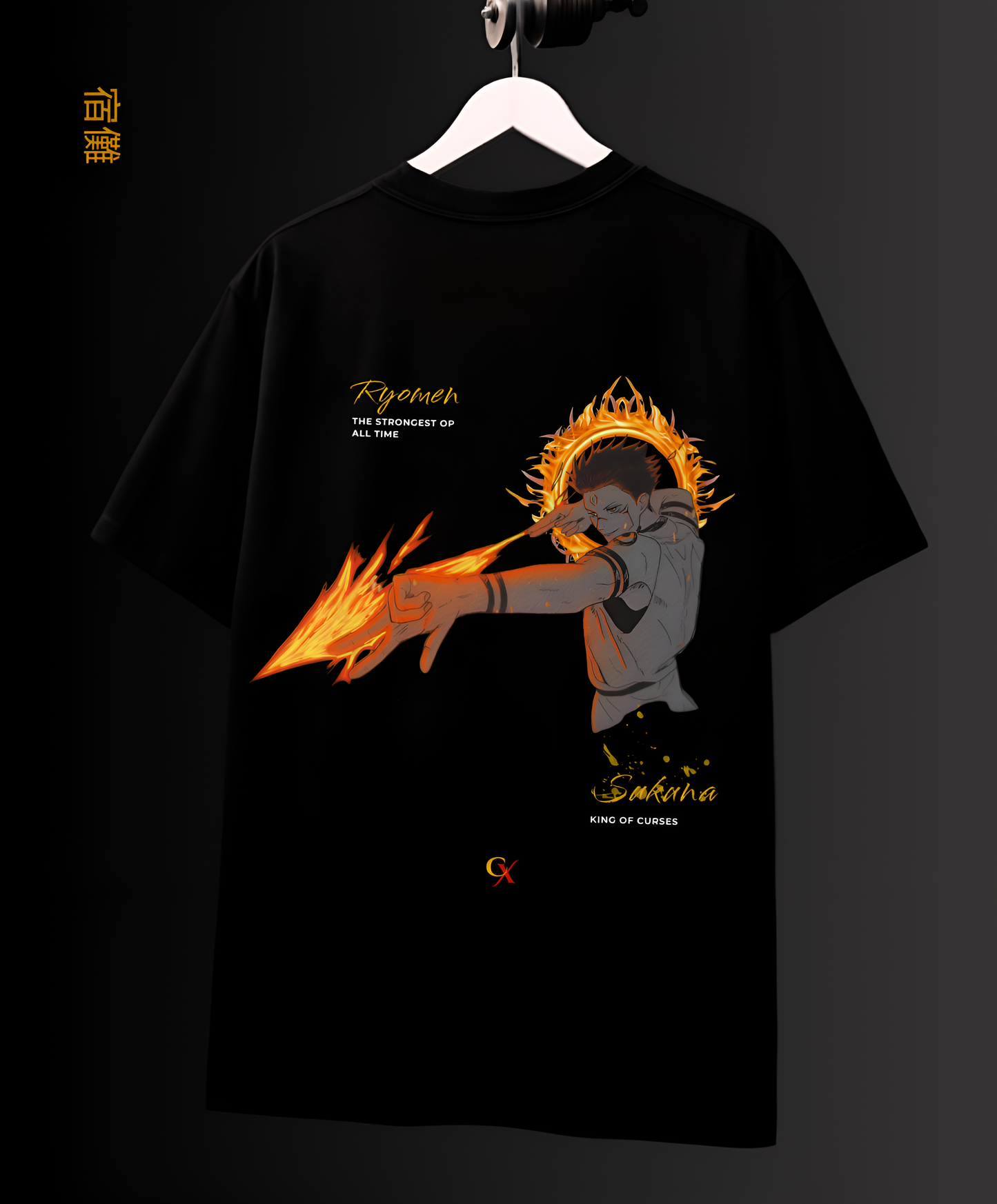 DISGRACE - SUKUNA OVERSIZED FIT BLACK T-SHIRT